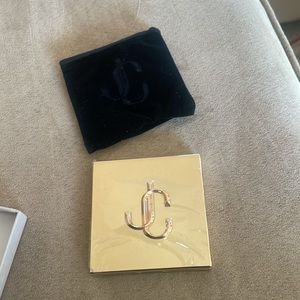 Jimmy Choo gold compact mirror
